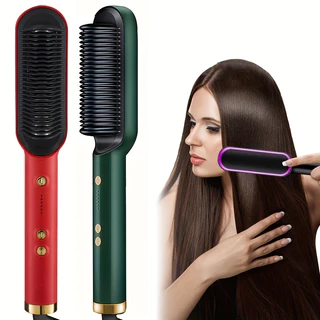 Escova Alisadora  Secador, Chapinha e Modelador de Cachos Bivolt Anion Hair Pro 3 em 1 em Oferta na Shopee