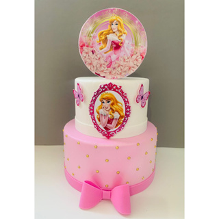 Topo de Bolo Decorativo 3D para Festa Princesas em EVA - 1 Un