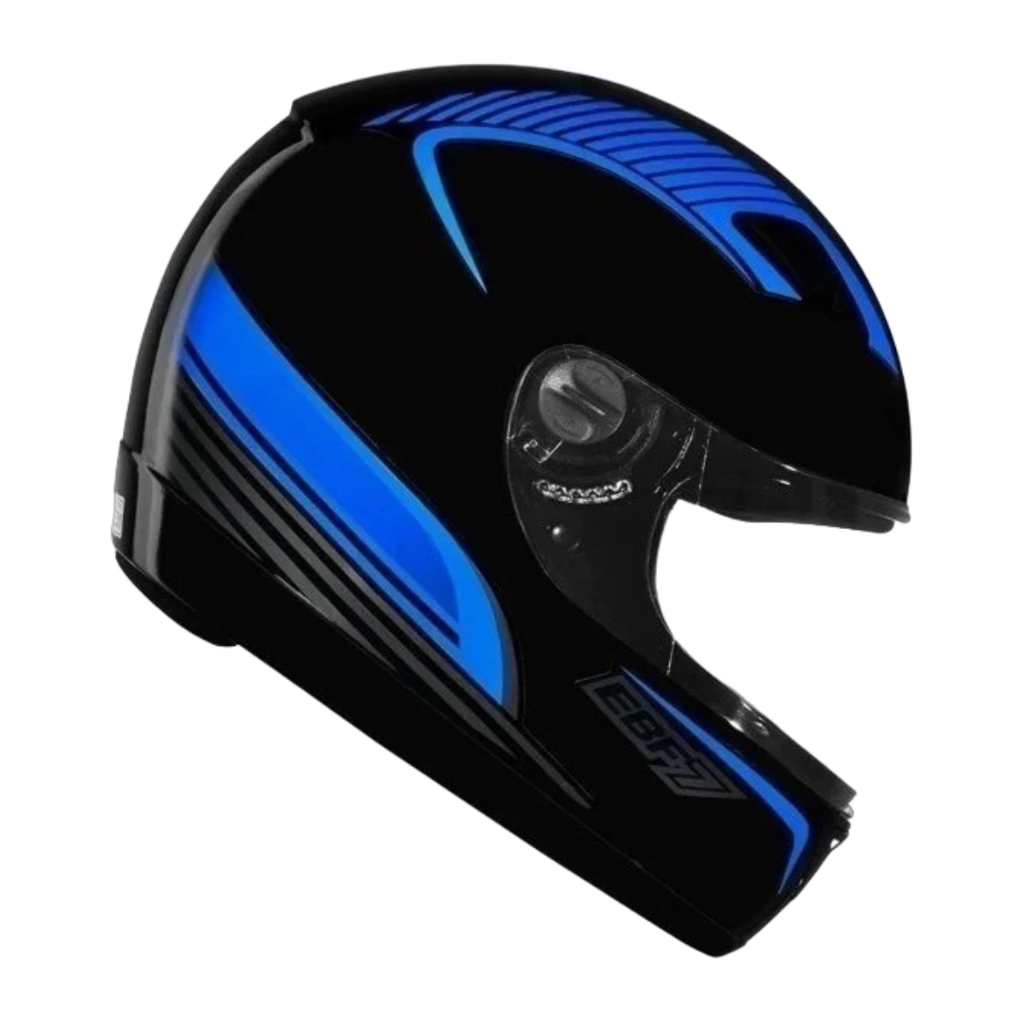 CAPACETE EBF 7 POWER PRETO E AZUL TAM 60