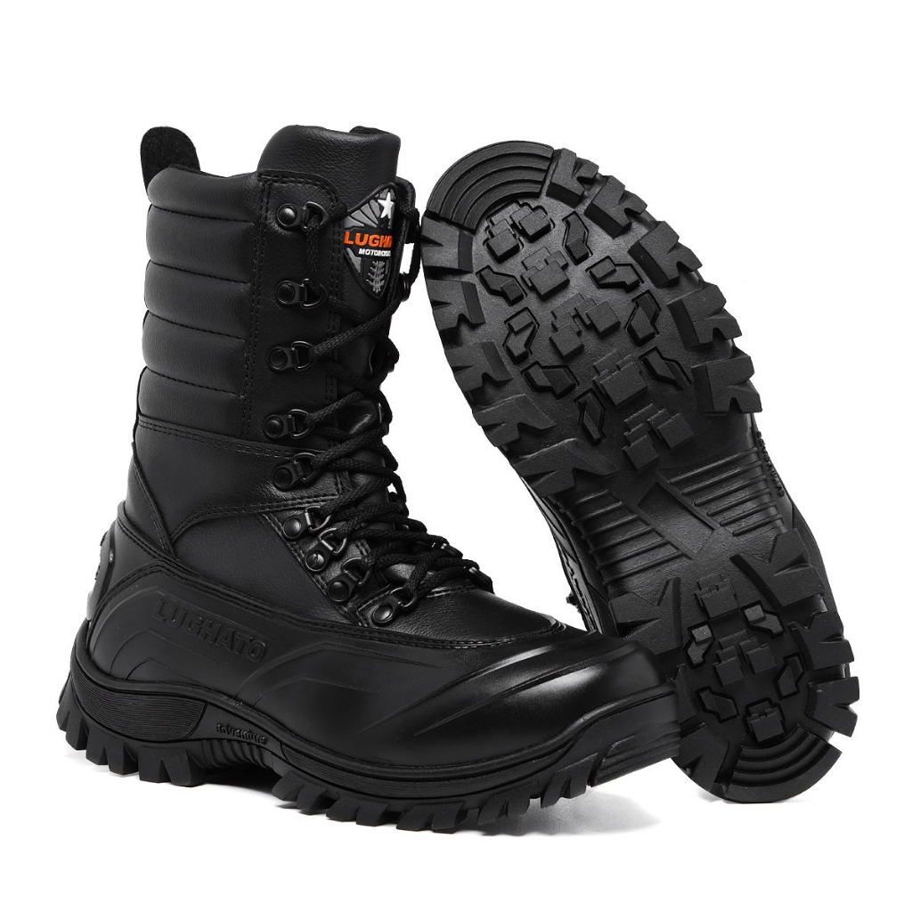 Coturno tático resistente a água com zíper super confortável