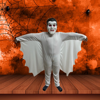 Fantasia De Halloween Infantil Vampiro Morcego C/capa P Ao G