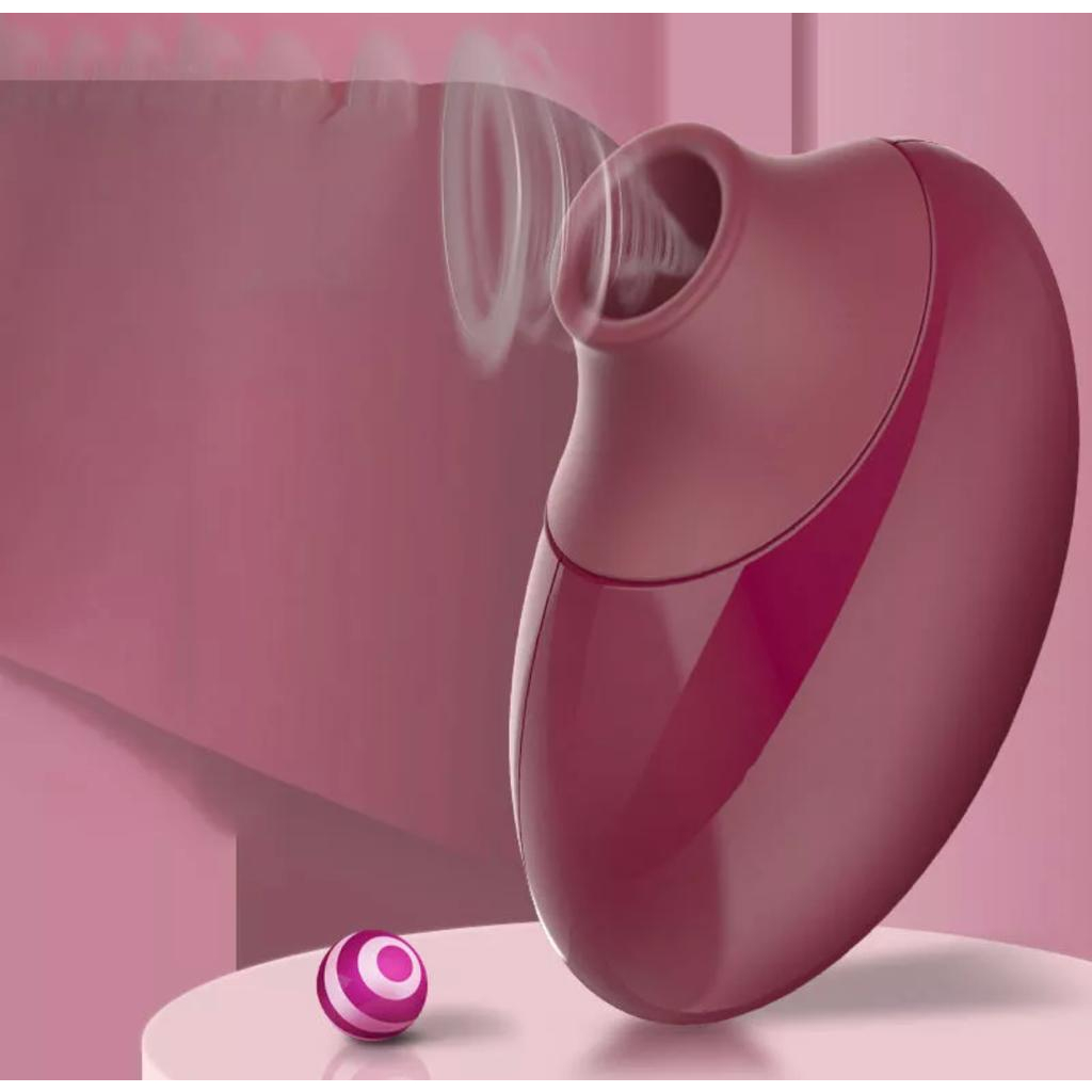 Vibrador Feminino Sugador de Clitóris 10 Modos de Sucções Recarregável Ruby