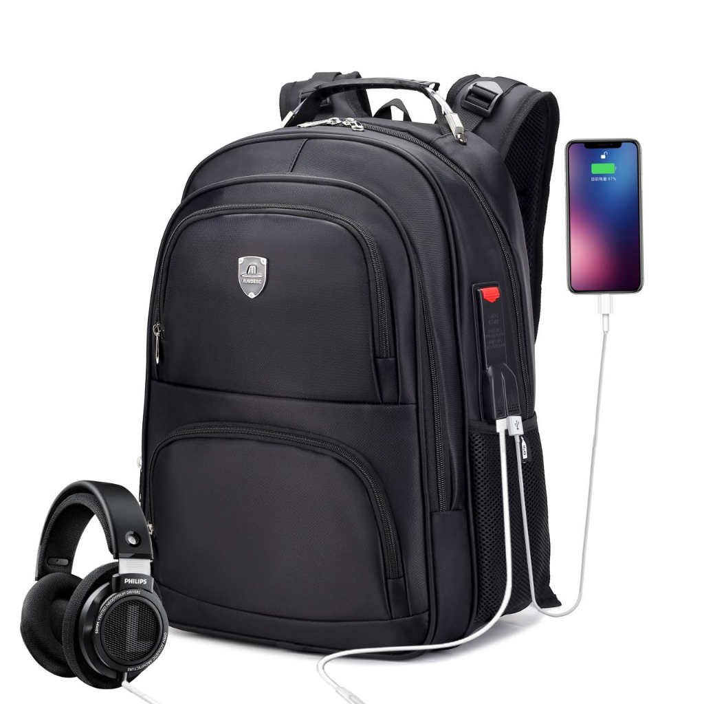 Maideng Mochila Notebook Reforçada Luxo Resistente A Água usb 1816