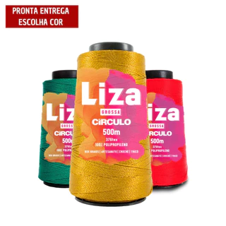 Linha Liza Grossa Circulo 500 metros Cabelo / Vestuário / Decoração - PRONTA ENTREGA