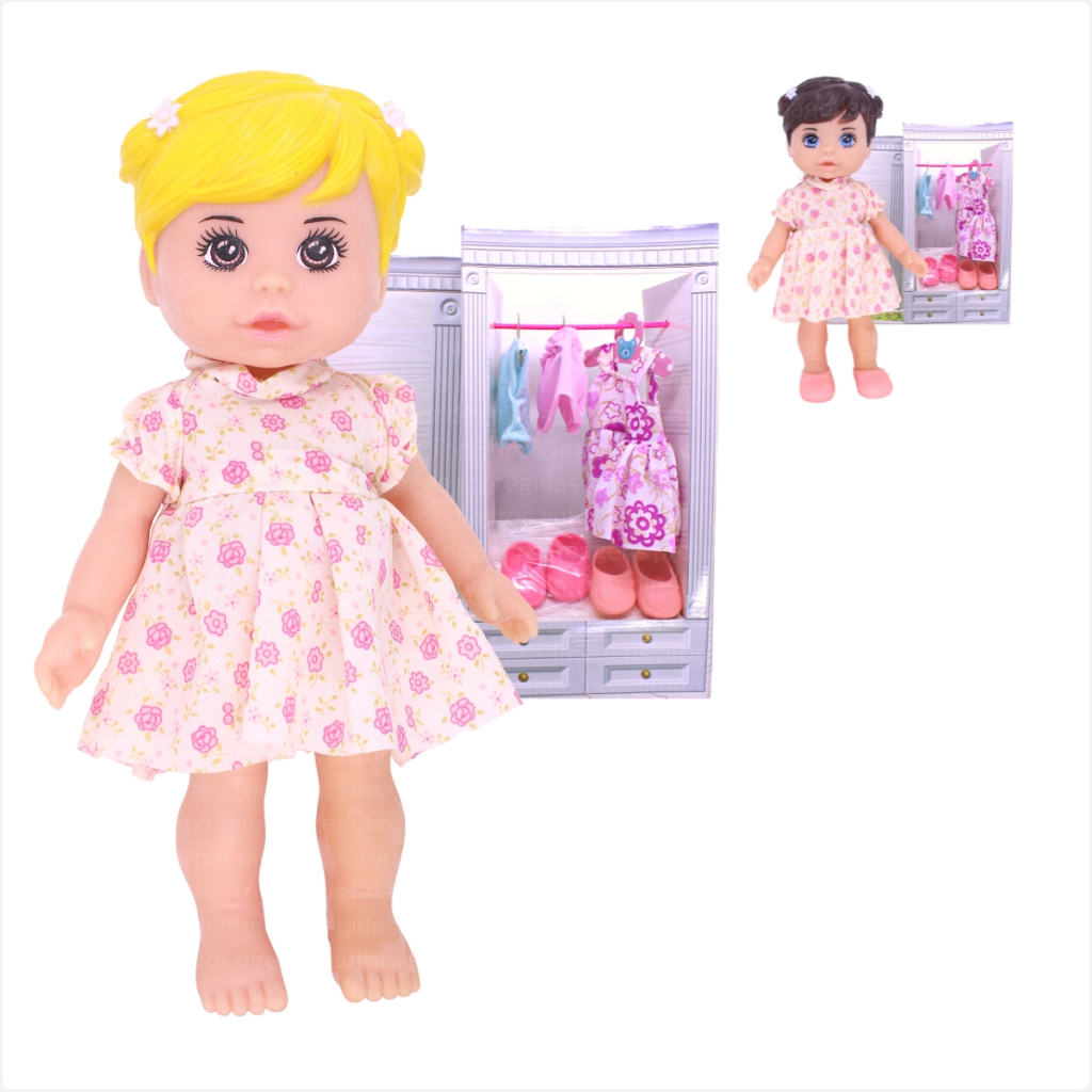 Como fazer VESTIDO FRENTE ÚNICA para BABY ALIVE [Diy] FAÇA VOCÊ MESMO 