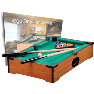 Jogo Mini Mesa Sinuca Bilhar Snooker Infantil Art Game