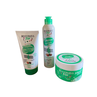KIT 1 SHAMPOO 1 MASCARA 1 FINALIZADOR FUN CRESPOS E CACHEADOS