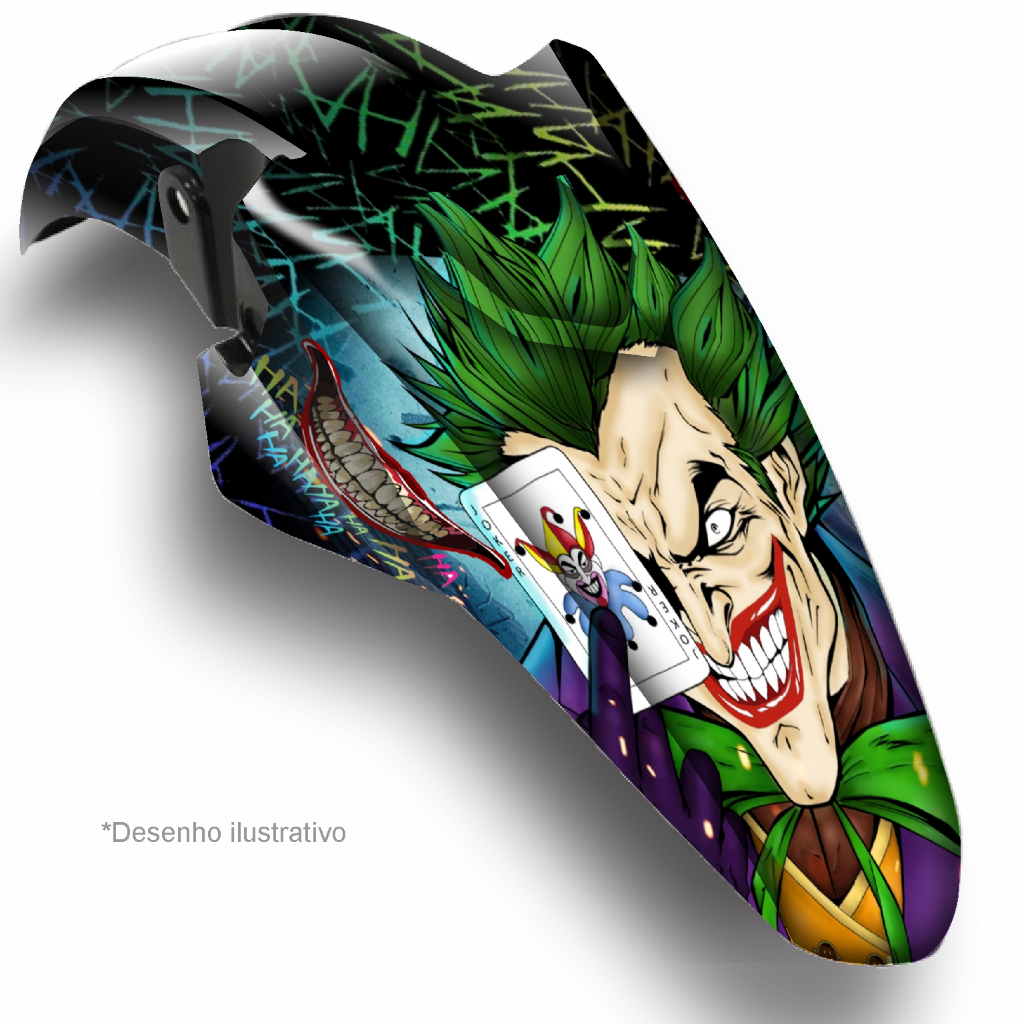 Adesivo de Paralama Moto Personalizado JokerFace 2 Desenhos | Shopee Brasil