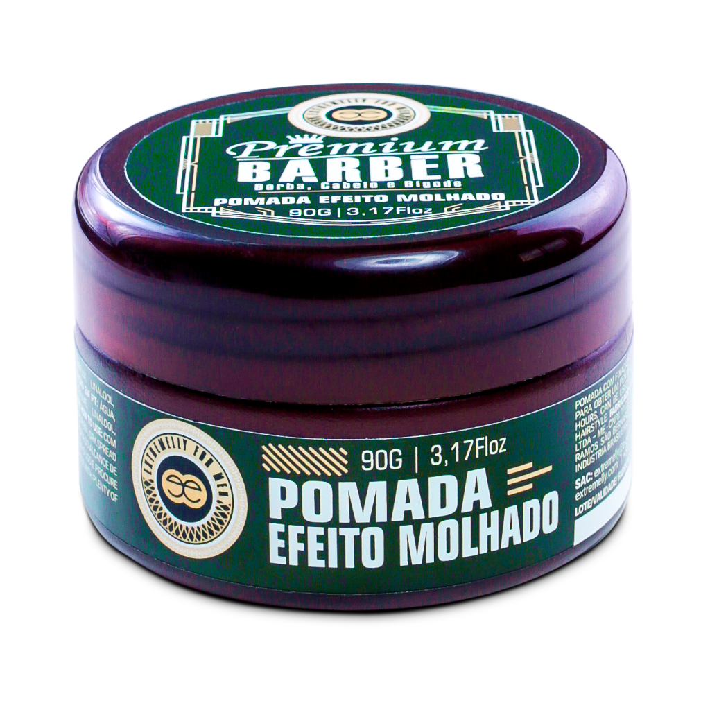 Pomada Modeladora Efeito Molhado Fixador Barba Cabelo Bigode Extremelly ...