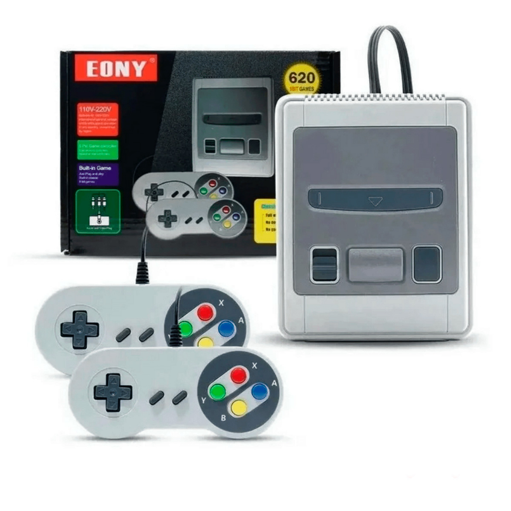 Video Game Retrô Console 620 Jogos Em 1 Com 2 Controles 8 Bits Jogos Classicos