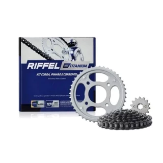 Kit Relação Riffel Fazer 250 05/17 Titanium Aço 1045