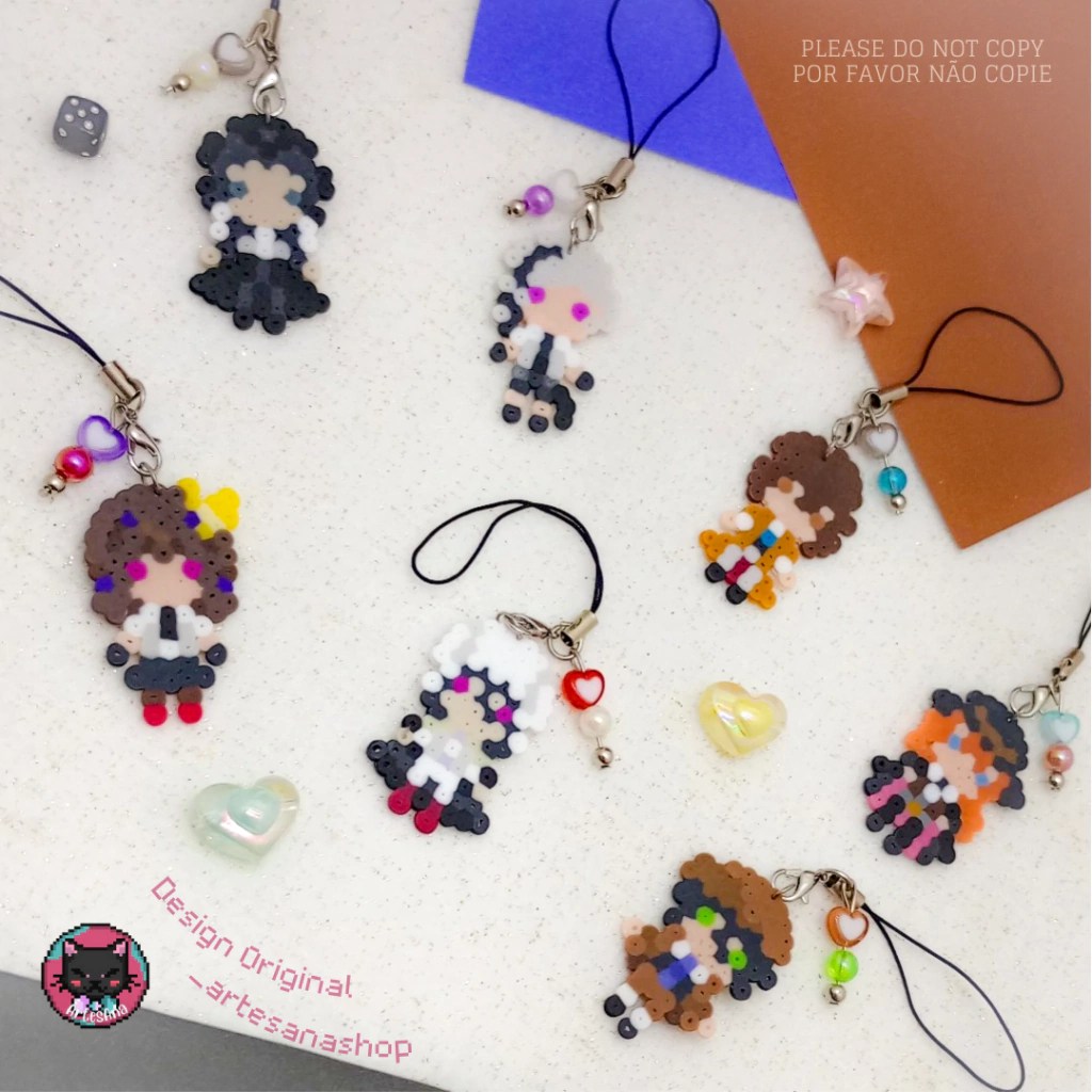 Chaveiro Perler Beads - Bungou Stray Dogs ( Coleção Minis ) | Shopee Brasil