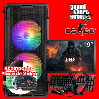 PC Gamer CS ULTRA RGB Completo Barato com Monitor, Teclado, Mouse