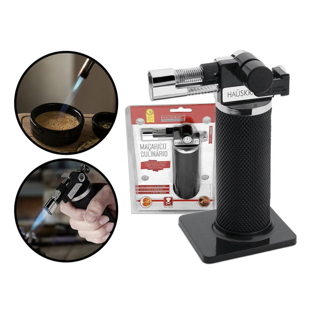 Maçarico Culinário Regulável Gourmet Profissional Haüskraft 13cm