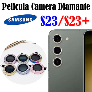 KIT(3pcs)Película De Câmera Diamente Para Galaxy S23/S23 PLUS Protetor Da Lente