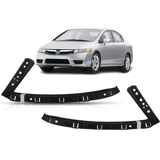 Suporte do Farol Honda New Civic 2007 Até 2011 Par