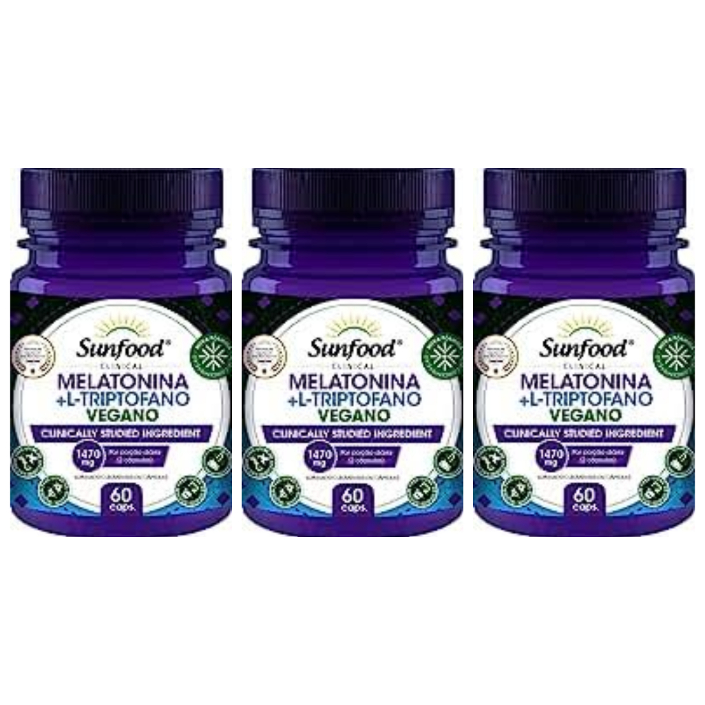 Melat onina L-Triptofano 1100mg - Sunfood Clinical | Shopee Brasil