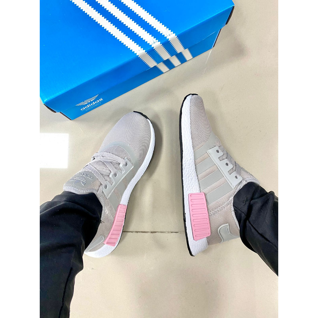 Adidas nmd feminino cinza com rosa sale