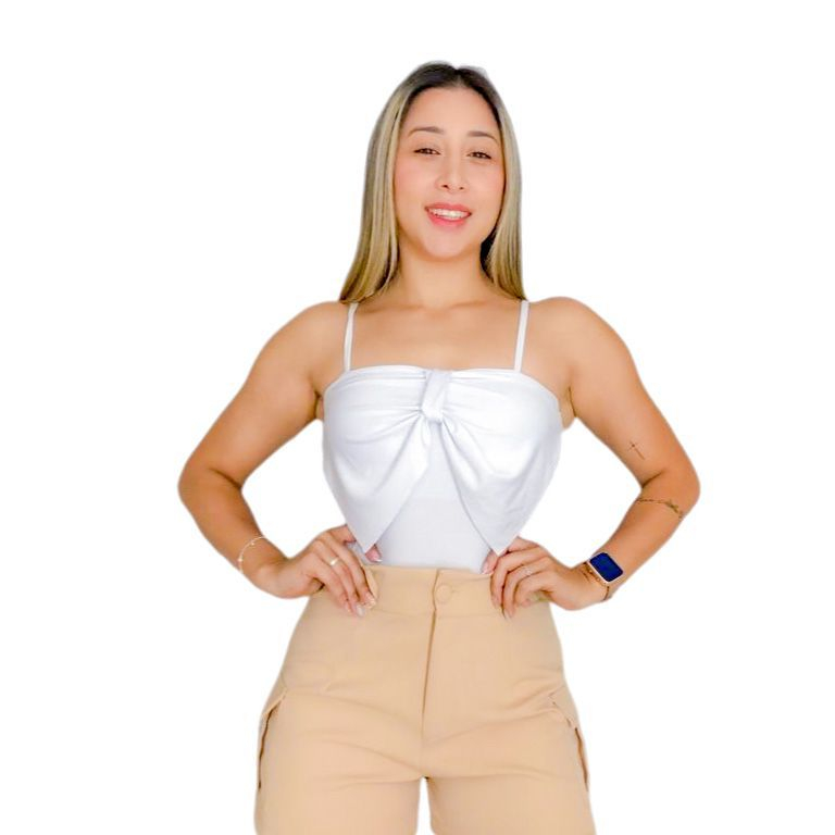 Body Blusa Feminina Social Decote Nó Trançado Regata Decote