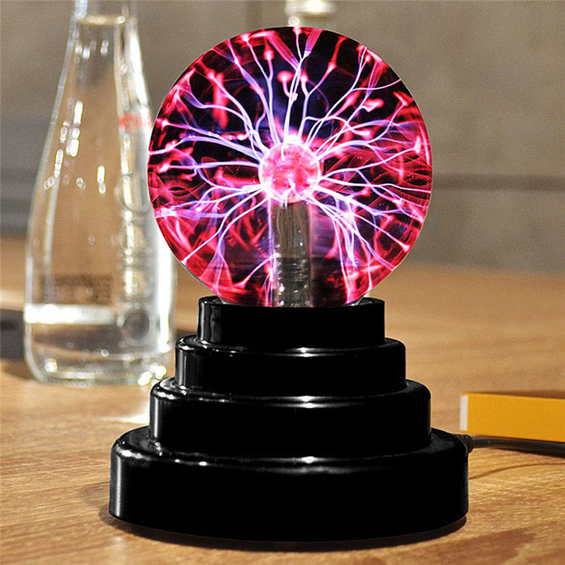 PowerTRC 3 Plasma Ball Lightning Sphere Party USB Operated