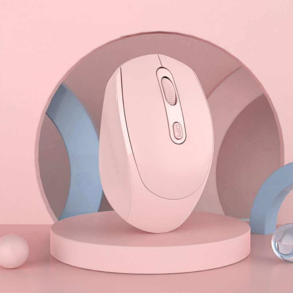 Mouse Sem Fio Colorido Wireless 2.4GHz Usb Óptico Escritório Elegante