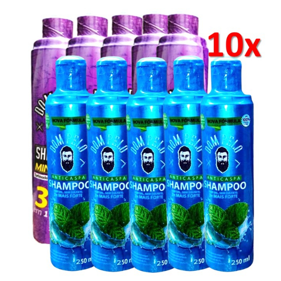 Shampoo Anticaspa e Fortalecedor 10x