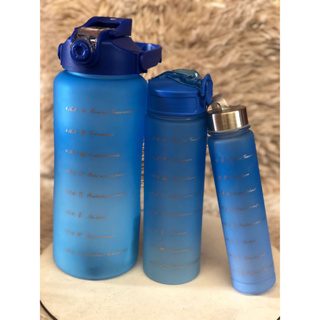 GARRAFA SQUEEZE KIT3 MOTIVACIONAL AGUA CADEMIA CARRIDA CAMINHADA TRABALHO LAZER