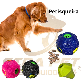bola petisqueira pet brinquedo interativo cachorro gato petiscos rações com apito