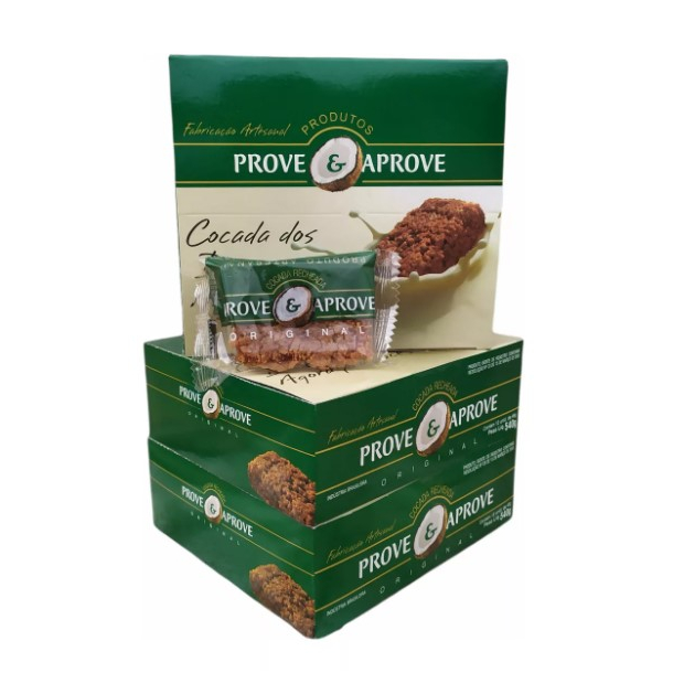Cocada Cremosa Prove e Aprove 45G - Caixa C/ 12 unidades | Shopee Brasil