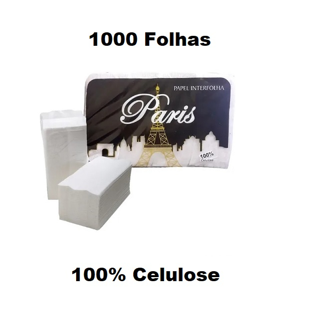 Papel Toalha 100% Celulose - 20x21 Pacote c/1000 - Multpel