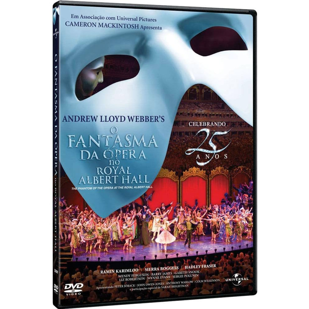 DVD O Fantasma Da Ópera No Royal Albert Hall - Celebrando 25 Anos LACRADO