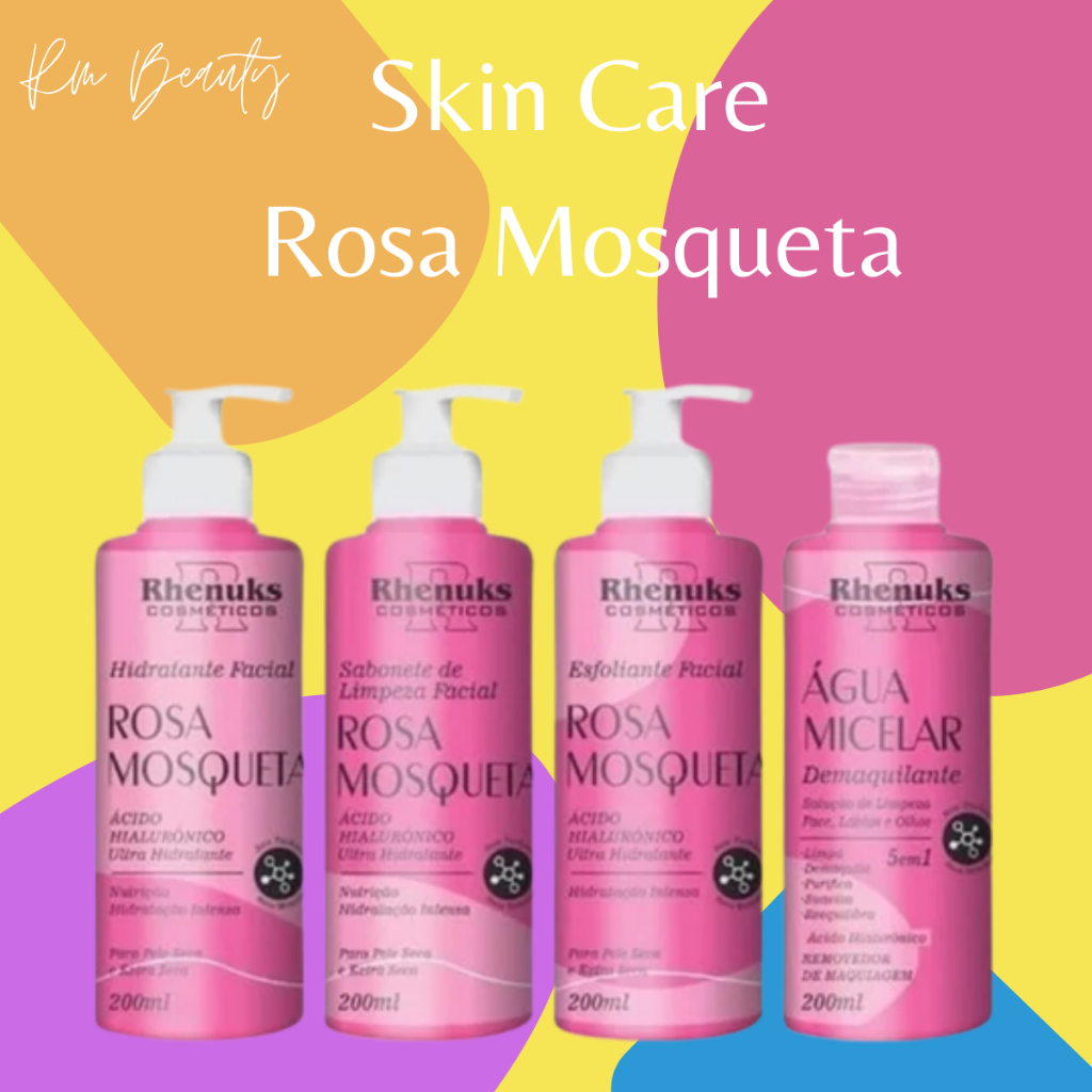 Kit de Skin Care Rosa Mosqueta com 4 itens Rhenuks a Pronta Entrega ...