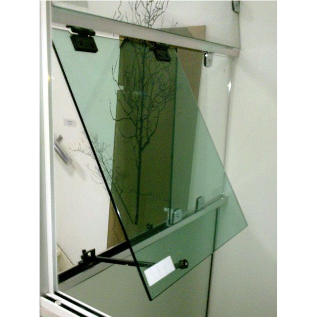Janela Blindex basculante haste maxim air 60x60- vidro temperado ...