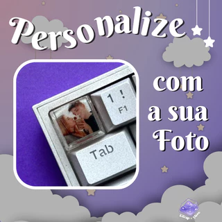 Tecla Com Sua Foto - Tecla Personalizada Com A Sua Imagem - Amor - Pet - Personalize - Presente - Keycap Para Teclado Mecânico - Tecla Personalizada