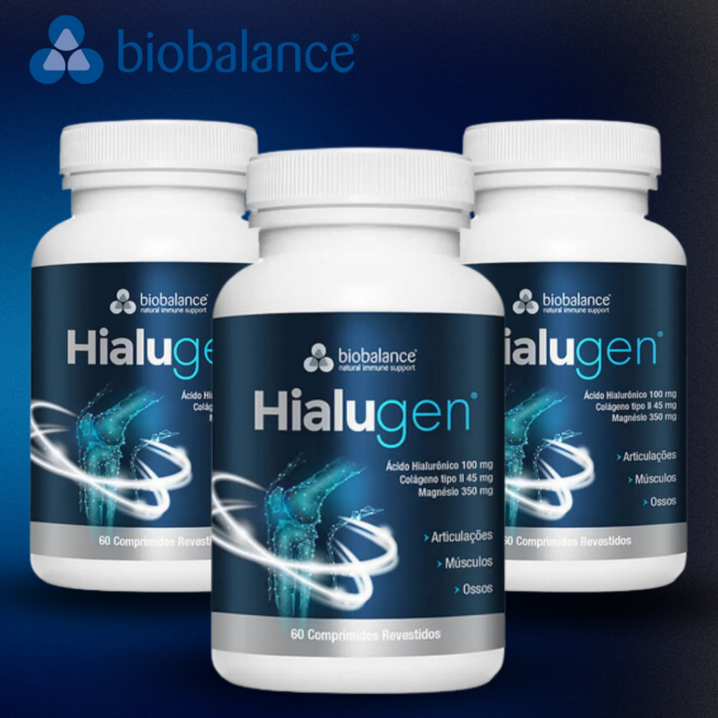 Kit 3 Potes Hialugen Biobalance 60 Capsulas Original | Shopee Brasil