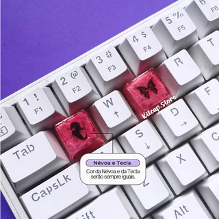 Kit Genshin Impact - Todos os Personagens - Modelo Colorido - 2 Unidades - Keycap Para Teclado Mecânico - Setup Gamer - Kawaii - Teclas Personalizadas
