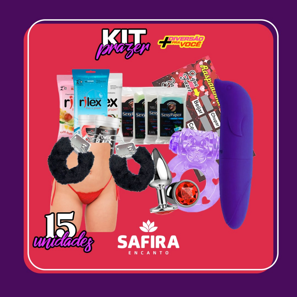 Kit 15 Itens De Sexy Shop Com Vibrador Raspadinha E Lubrificantes Para  Homem E Mulher | Shopee Brasil