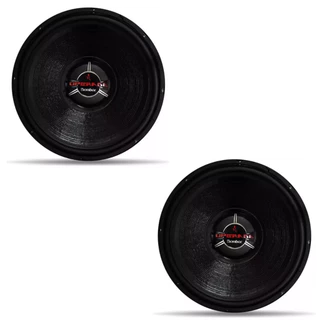 Par Alto Falante Subwoofer Bomber Upgrade 15 Pol 350W Rms 4 Ohms