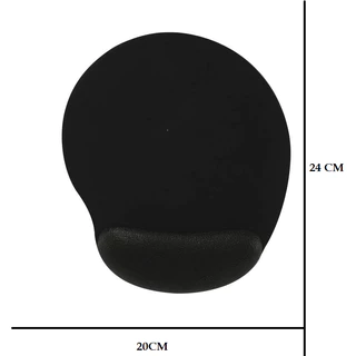 Mouse Pad 24X20X1,5CM Azul Ou Preto Tapete De Mouse Preto Ergonômico Base Antiderrapante Com Apoio De Pulso Confortável em Oferta na Shopee