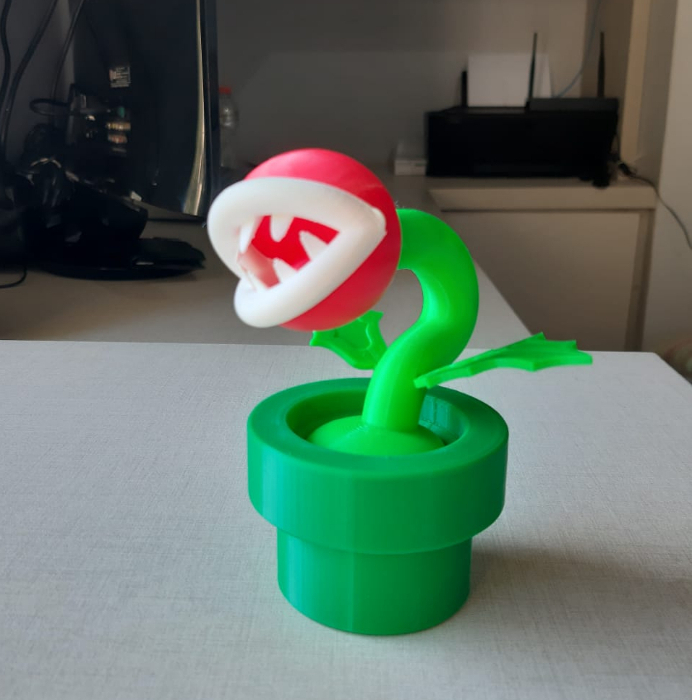 Piranha Planta do Super Mario - Impressão 3D