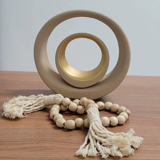 Dupla de Vaso Grande Decorativo para Aparador Kit 2 Peças Trio de Sala Conjunto Objeto Decorativo Cerâmica Decoração Enfeite Rack painel estante centro de mesa