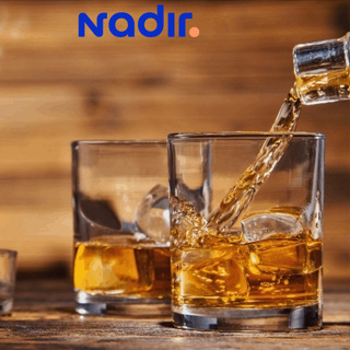 Jogo de Copos Nadir Bar Whisky 265ml Em Vidro com 2 peças