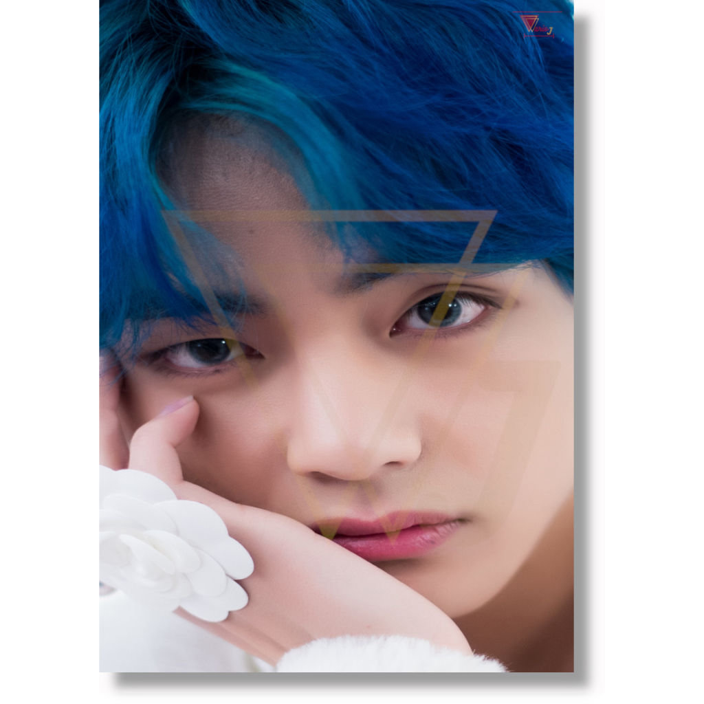 Placa Decorativa Quadro A4 V Kpop Kim TaeHyung Top Decoração