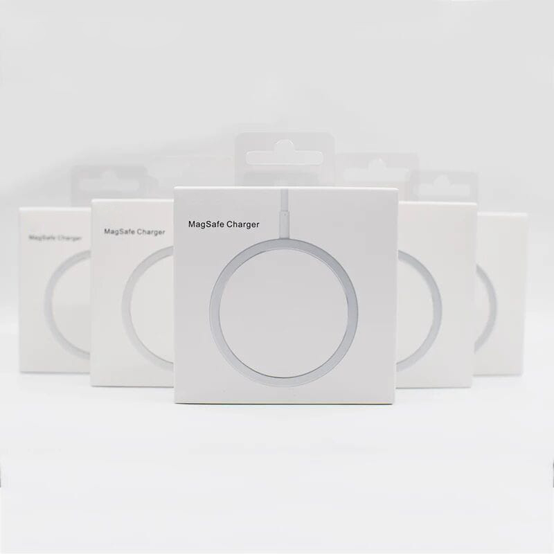 Carregador Sem Fio 15w Para iPhone Magnético Magsafe Tipo C De Carregamento Rápido Redondo