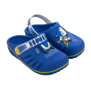 Sandália Infantil Grendene Kids Sonic Mask Menino - Azul+amarelo