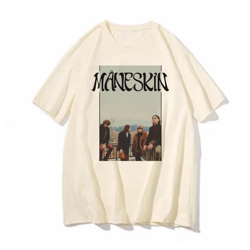 camiseta maneskin creme banda unisex | Shopee Brasil