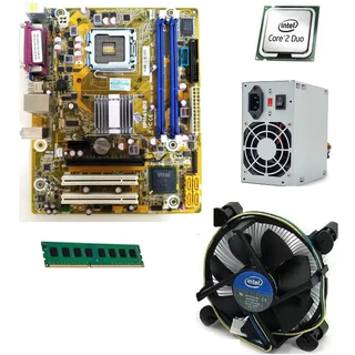 KIT 775 DDR3 4GB + COOLER + FONTE + CORE 2 DUO E7500