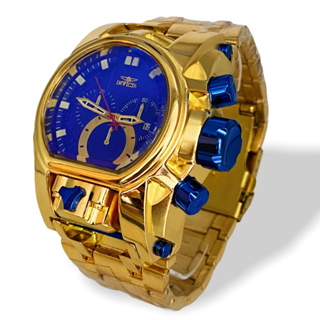 Comprar Relógio Masculino Invicta Zeus Magnum Dourado p/aço - R$149,99 -  Rélógios no Atacado