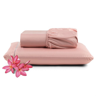 Kit Roupa Cama Jogo De Lençol Solteiro Ponto Palito 2 PC ROSE LISO 100% Algodão Clinica Hotel Presidio