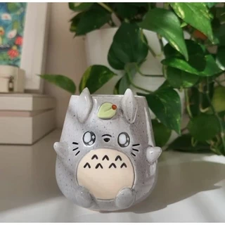 Porta caneta pincel joias decoração organizador mesa escritório Totoro Chihiro Kaonashi Spirited no face
